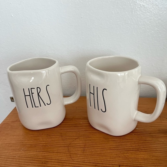 Rae Dun “HIS” and “HERS” Coffee Mugs - Picture 1 of 11